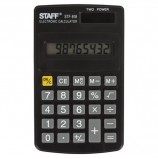 Калькулятор карманный STAFF STF-818 (102х62 мм), 8 разрядов, двойное питание, 250142