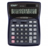 Калькулятор STAFF настольный STF-7312, 12 разрядов, двойное питание, 185х140 мм, 250190