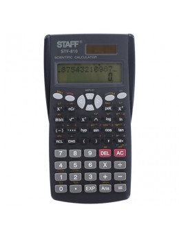 Калькулятор инженерный STAFF STF-810 (181х85 мм), 240 функций, 10+2 разрядов, двойное питание, 250280 Калькулятор инженерный STAFF STF-810 (181х85 мм), 240 функций, 10+2 разрядов, двойное питание, 250280