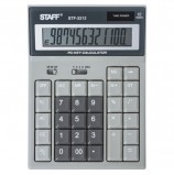 Калькулятор настольный STAFF STF-3312 (193х140 мм), 12 разрядов, двойное питание, КОМПЬЮТЕРНЫЕ КЛАВИШИ, 250290