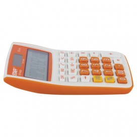 Калькулятор настольный STAFF STF-6222, КОМПАКТНЫЙ (148х105 мм), 12 разрядов, двойное питание, ОРАНЖЕВЫЙ, блистер, 250292