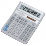 Калькулятор настольный CITIZEN SDC-888ХWH (203х158 мм), 12 разрядов, двойное питание, БЕЛЫЙ, SDC-888 X