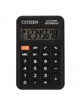 Калькулятор карманный CITIZEN LC-210NR (98х62 мм), 8 разрядов, питание от батарейки
