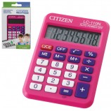 Калькулятор карманный CITIZEN LC-110NRPK, МАЛЫЙ (89х59 мм), 8 разрядов, двойное питание, РОЗОВЫЙ