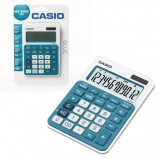 Калькулятор CASIO настольный MS-20NC-BU-S, 12 разрядов, двойное питание, 150х105 мм, блистер, белый/голубой, MS-20NC-BU-S-EC