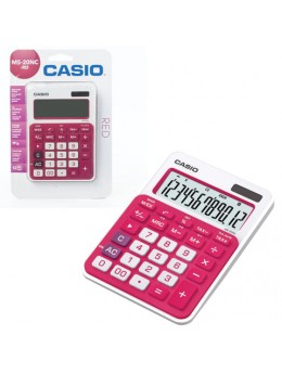 Калькулятор CASIO настольный MS-20NC-RD-S, 12 разрядов, двойное питание, 150х105 мм, блистер, белый/красный, MS-20NC-RD-S-EC Калькулятор CASIO настольный MS-20NC-RD-S, 12 разрядов, двойное питание, 150х105 мм, блистер, белый/красный, MS-20NC-RD-S-EC