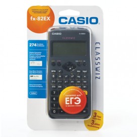 Калькулятор инженерный CASIO FX-82EX-S-ET-V (166х77 мм), 274 функции, батарея, сертифицирован для ЕГЭ, FX-82EX-S-EH-V