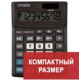 Калькулятор настольный CITIZEN BUSINESS LINE CMB801BK, МАЛЫЙ (137x102 мм), 8 разрядов, двойное питание