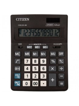 Калькулятор настольный CITIZEN BUSINESS LINE CDB1201BK (205x155 мм), 12 разрядов, двойное питание