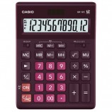 Калькулятор настольный CASIO GR-12С-WR (210х155 мм), 12 разрядов, двойное питание, БОРДОВЫЙ, GR-12C-WR-W-EP