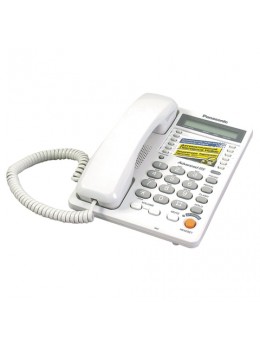 Телефон PANASONIC KX-TS2365 RUW, память на 30 номеров, ЖК-дисплей с часами, автодозвон, спикерфон, KX-T2365