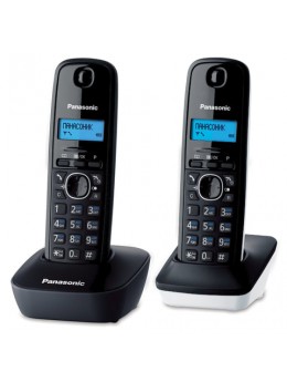 Радиотелефон PANASONIC KX-TG1612RU1 + дополнительная трубка, память 50 номеров, АОН, будильник, серый