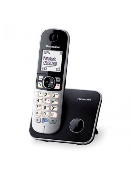 Радиотелефон PANASONIC KX-TG6811RUB, память 50 номеров, АОН, повтор, спикерфон, полифония, чёрный