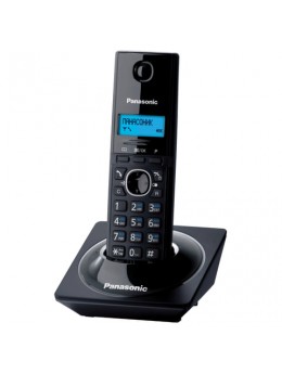Радиотелефон PANASONIC KX-TG1711RUB, память на 50 номеров, АОН, повтор, часы/будильник, чёрный Радиотелефон PANASONIC KX-TG1711RUB, память на 50 номеров, АОН, повтор, часы/будильник, чёрный