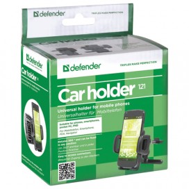 Держатель автомобильный универсальный DEFENDER Car holder 121, зажим 50-105 мм, решетка вентиляции авто, 29121