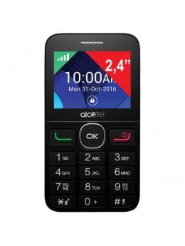 Телефон мобильный ALCATEL One Touch 2008G, SIM, 2,4', MicroSD, черно-серебристый, 2008G-3BALRU1