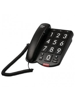 Телефон RITMIX RT-520 black, быстрый набор 3 номеров, световая индикация звонка, крупные кнопки, черный, 15118354 Телефон RITMIX RT-520 black, быстрый набор 3 номеров, световая индикация звонка, крупные кнопки, черный, 15118354