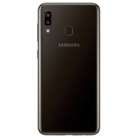 Смартфон SAMSUNG Galaxy A20, 2 SIM, 6,4”, 4G (LTE), 8/13+5 Мп, 32 ГБ, microSD, черный, пластик, SM-A205FZKVSER