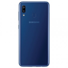 Смартфон SAMSUNG Galaxy A20, 2 SIM, 6,4”, 4G (LTE), 8/13+5 Мп, 32 ГБ, microSD, синий, пластик, SM-A205FZBVSER