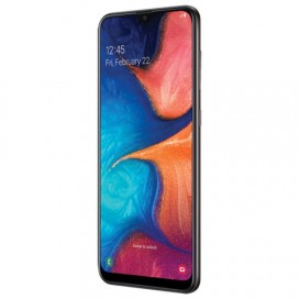 Смартфон SAMSUNG Galaxy A20, 2 SIM, 6,4”, 4G (LTE), 8/13+5 Мп, 32 ГБ, microSD, черный, пластик, SM-A205FZKVSER