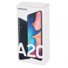 Смартфон SAMSUNG Galaxy A20, 2 SIM, 6,4”, 4G (LTE), 8/13+5 Мп, 32 ГБ, microSD, черный, пластик, SM-A205FZKVSER