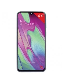 Смартфон SAMSUNG Galaxy A40, 2 SIM, 5,9”, 4G (LTE), 25/16+5 Мп, 64 ГБ, microSD, белый, пластик, SM-A405FZWGSER