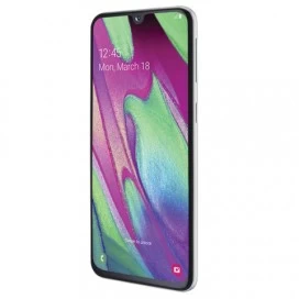 Смартфон SAMSUNG Galaxy A40, 2 SIM, 5,9”, 4G (LTE), 25/16+5 Мп, 64 ГБ, microSD, белый, пластик, SM-A405FZWGSER