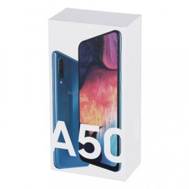 Смартфон SAMSUNG Galaxy A50, 2 SIM, 6,4”, 4G (LTE), 25/25+8+5 Мп, 64 ГБ, microSD, синий, пластик, SM-A505FZBUSER