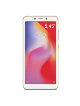 Смартфон XIAOMI Redmi 6A, 2 SIM, 5,45', 4G (LTE), 5/13 Мп, 16 Гб, microSD, золотой, пластик, X18988