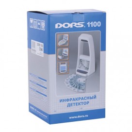 Детектор банкнот DORS 1100, ЖК-дисплей 13 см, просмотровый, ИК-детекция, спецэлемент 'М'