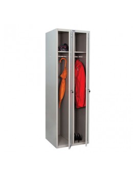 Шкаф металлический для одежды ПРАКТИК 'LE-21C' (в сборе), двухсекционный, 1830х575х500 мм, 29 кг