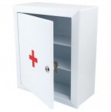 Шкафчик-аптечка металлический 'Призма', навесной, 2 полки, ключевой замок, 330x280x140 мм