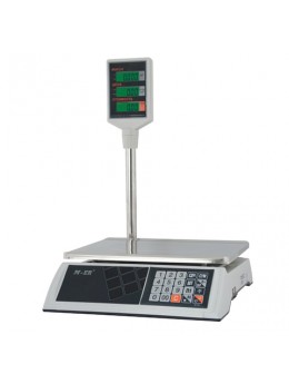 Весы торговые MERCURY M-ER 327P-15.2 LCD (0,05-15 кг), дискретность 2 г, платформа 325x230 мм, со стойкой Весы торговые MERCURY M-ER 327P-15.2 LCD (0,05-15 кг), дискретность 2 г, платформа 325x230 мм, со стойкой