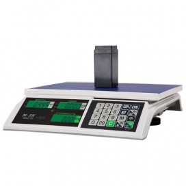 Весы торговые MERCURY M-ER 326AC-15.2 LCD (0,04-15 кг), дискретность 5 г, платформа 325x230 мм, без стойки