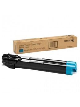Тонер-картридж XEROX (006R01520) WC 7545/7556 и другие, голубой, оригинальный, ресурс 15000 страниц