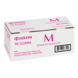 Тонер-картридж KYOCERA (TK-5230M) ECOSYS P5021cdn/cdw/M5521cdn/cdw, пурпурный, ресурс 2200 стр., оригинальный, 1T02R9BNL0