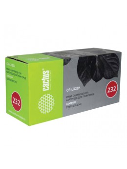 Тонер-картридж CACTUS (CS-LX232) для LEXMARK Optra E230/E232T/E240N/E332N/E342, ресурс 2500 стр. Тонер-картридж CACTUS (CS-LX232) для LEXMARK Optra E230/E232T/E240N/E332N/E342, ресурс 2500 стр.