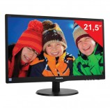 Монитор PHILIPS 223V5LSB2 (10/62), 21,5' (55 см), 1920x1080, 16:9, TN+film, 5 мс, 200 cd, VGA, черный