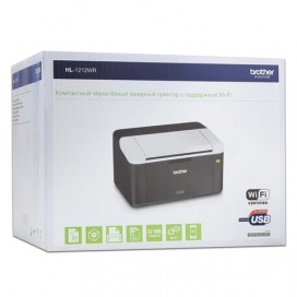 Принтер лазерный BROTHER HL-1212WR, А4, 20 стр./мин, 10000 стр./мес., Wi-Fi (без кабеля USB)