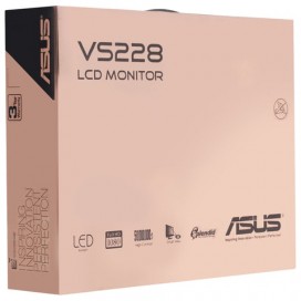 Монитор ASUS VS228NE, 21,5' (55 см), 1920x1080, 16:9, TN+film, 5 мс, 200 cd, VGA, DVI, черный