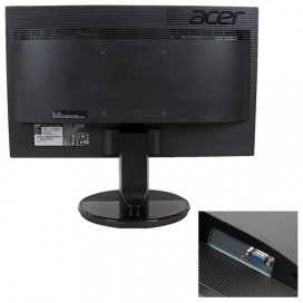 Монитор ACER K192HQLb, 18,5' (47 см), 1366x768, 16:9, TN+film, 5 ms, 200 cd, VGA, черный