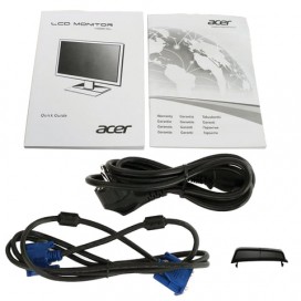Монитор ACER V226HQLBBD, 21,5' (55 см), 1920x1080, 16:9, TN+film, 5 мс, 250 cd, VGA, DVI, черный