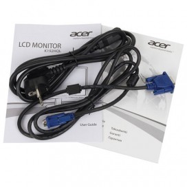 Монитор ACER K192HQLb, 18,5' (47 см), 1366x768, 16:9, TN+film, 5 ms, 200 cd, VGA, черный