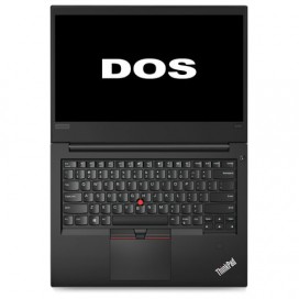 Ноутбук LENOVO ThinkPad E480, 14', INTEL I3-8130U 3,4 ГГц, 4 ГБ, 1 ТБ, NO DVD, DOS, черный, 20KN0075RT