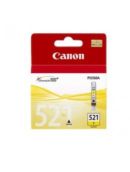 Картридж струйный CANON (CLI-521Y) Pixma MP540/630/980, желтый, оригинальный, 2936B004