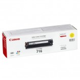 Картридж лазерный CANON (716Y) LBP-5050, желтый, ресурс 1500 страниц, оригинальный, 1977B002