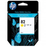 Картридж струйный для плоттера HP (CH568A) Designjet 510/500/500 Plus/500PS, №82, желтый, 28 мл