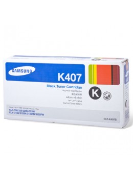 Картридж лазерный SAMSUNG (CLT-K407S) CLP-320/325/N, CLX-3185/N/FN и другие, оригинальный, черный, ресурс 1500 стр.