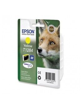 Картридж струйный EPSON (C13T12844010/11) Stylus S22/SX125/SX420W/SX425W/BX305F/FW, желтый, ориг.