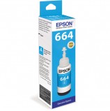 Чернила EPSON (C13T66424A) для СНПЧ Epson L100/L110/L200/L210/L300/L456/L550, голубые, оригинальные